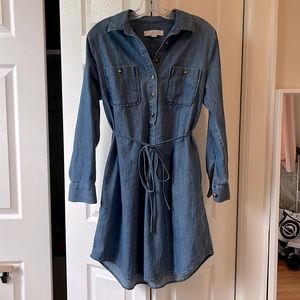 Loft chambray summer dress